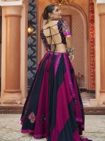 Multicolor Viscose Rayon Readymade Navratri Lehenga Choli